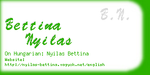 bettina nyilas business card